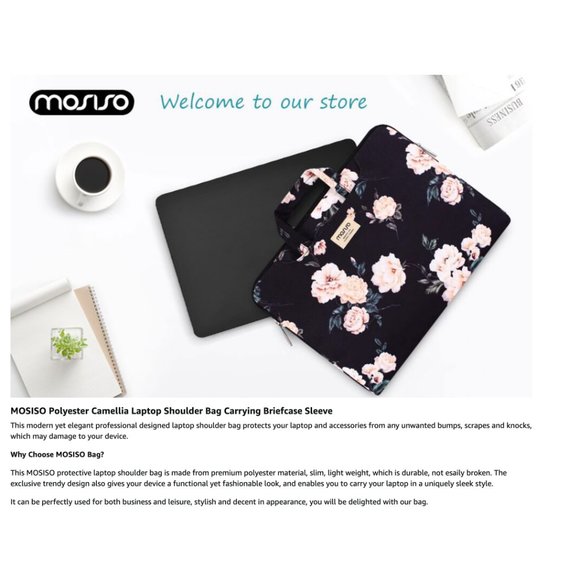 MOSISO - 17-17.3" Laptop / Shoulder Bag - Large Overnight / Workout Bag - Picture 11 of 13